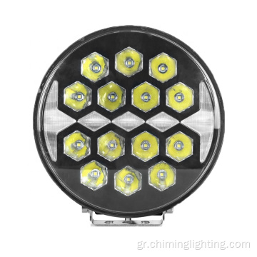Chimin 8.5 &quot;10-30V στρογγυλό LED LED Φως υπερβολικά θερμαινόμενο προστατευμένο IP67 Υψηλής ισχύος LED LED LIGHT με μάτια αγγέλου